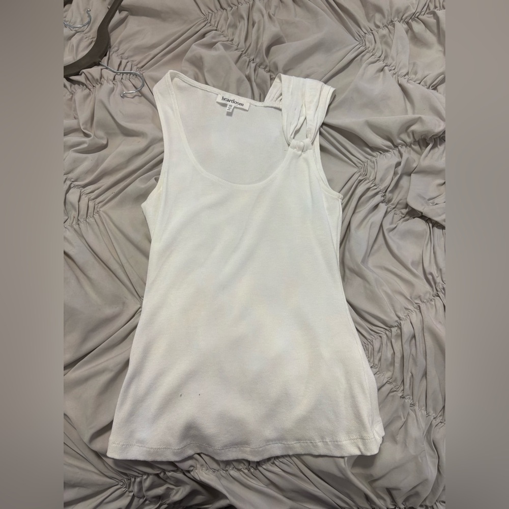 White heartloom tank